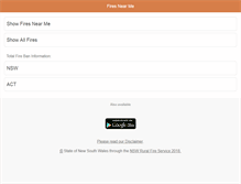 Tablet Screenshot of firesnearme.com